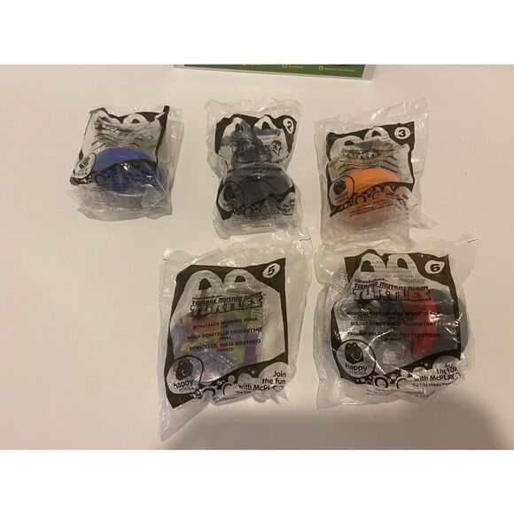 McDonald’s 2015 Teenage Mutant Ninja Turtle’s Incomplete 5 Pc happy meal Toy Set - Picture 3 of 6